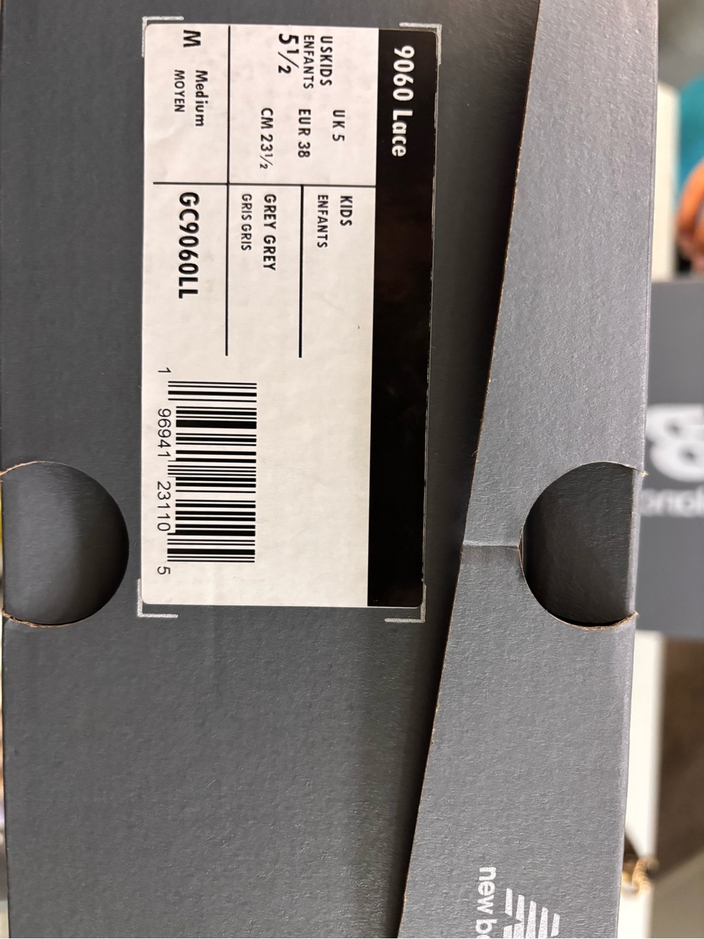 New Balance Youth Grey/Grey - Picture 4 of 4